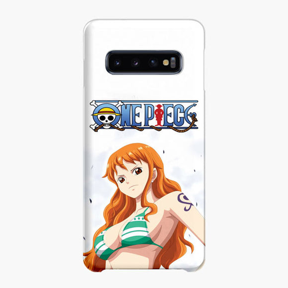 One Piece Nami Sexy Cute Fanart Samsung S10 Plus Case Galaxy S10 Cover Plastic Snap Rubber