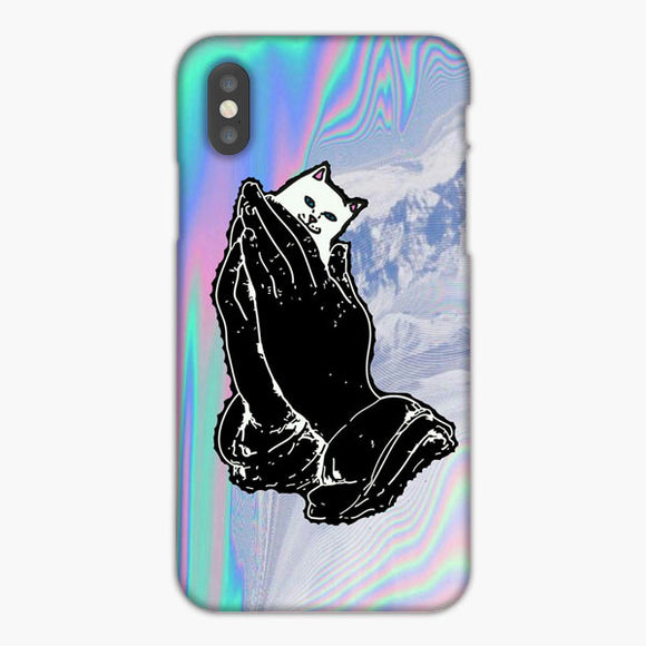 Rip N Dip White Cat Middle Finger Iphone Xs Case