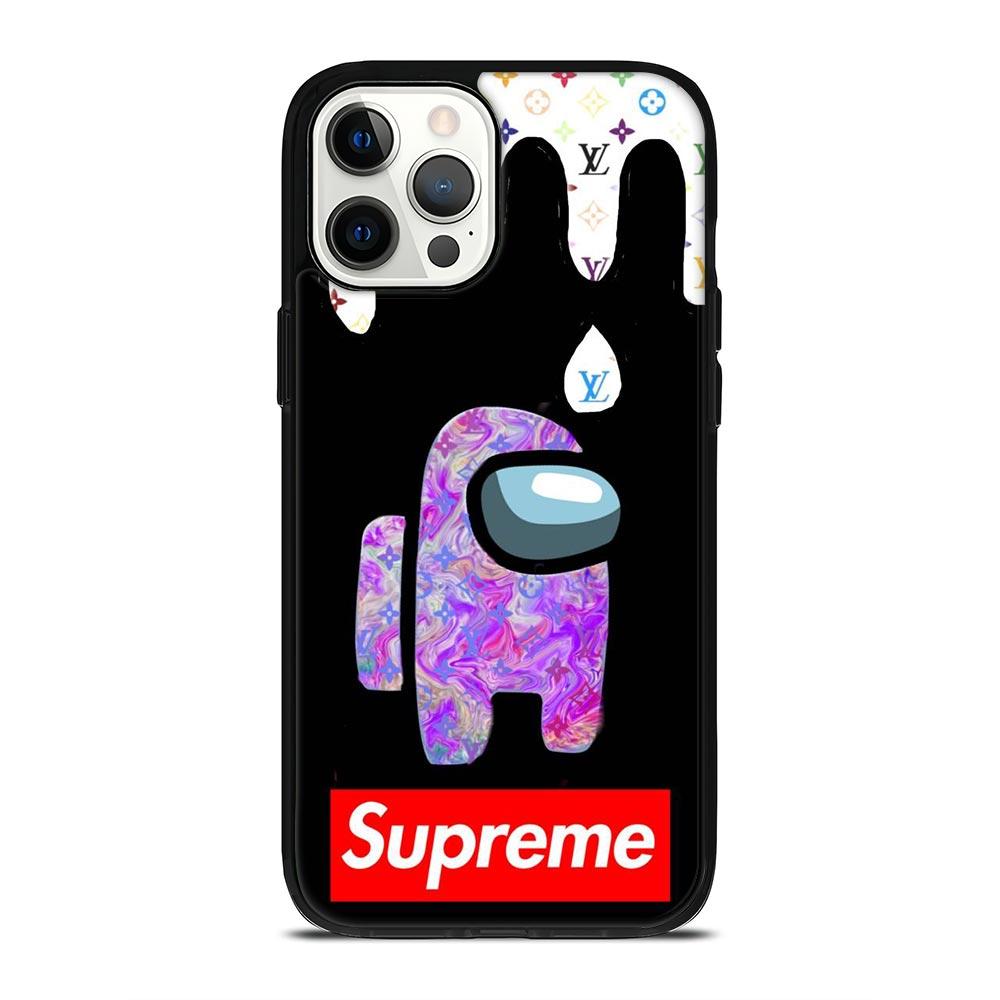 Supreme Among Us Melted Iphone 12 Pro Case Cover Apple Plastic Rubber Phone Case