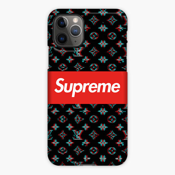 Supreme X Louis Vuitton Black Pattern iPhone 11 Pro Max Case