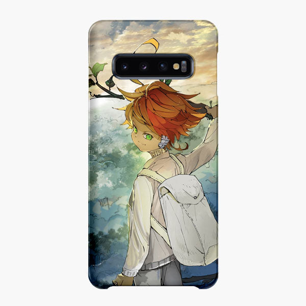 The Promised Neverland Anime Emma Fanart Samsung S10 Plus Case Galaxy S10 Cover Plastic Snap Rubber