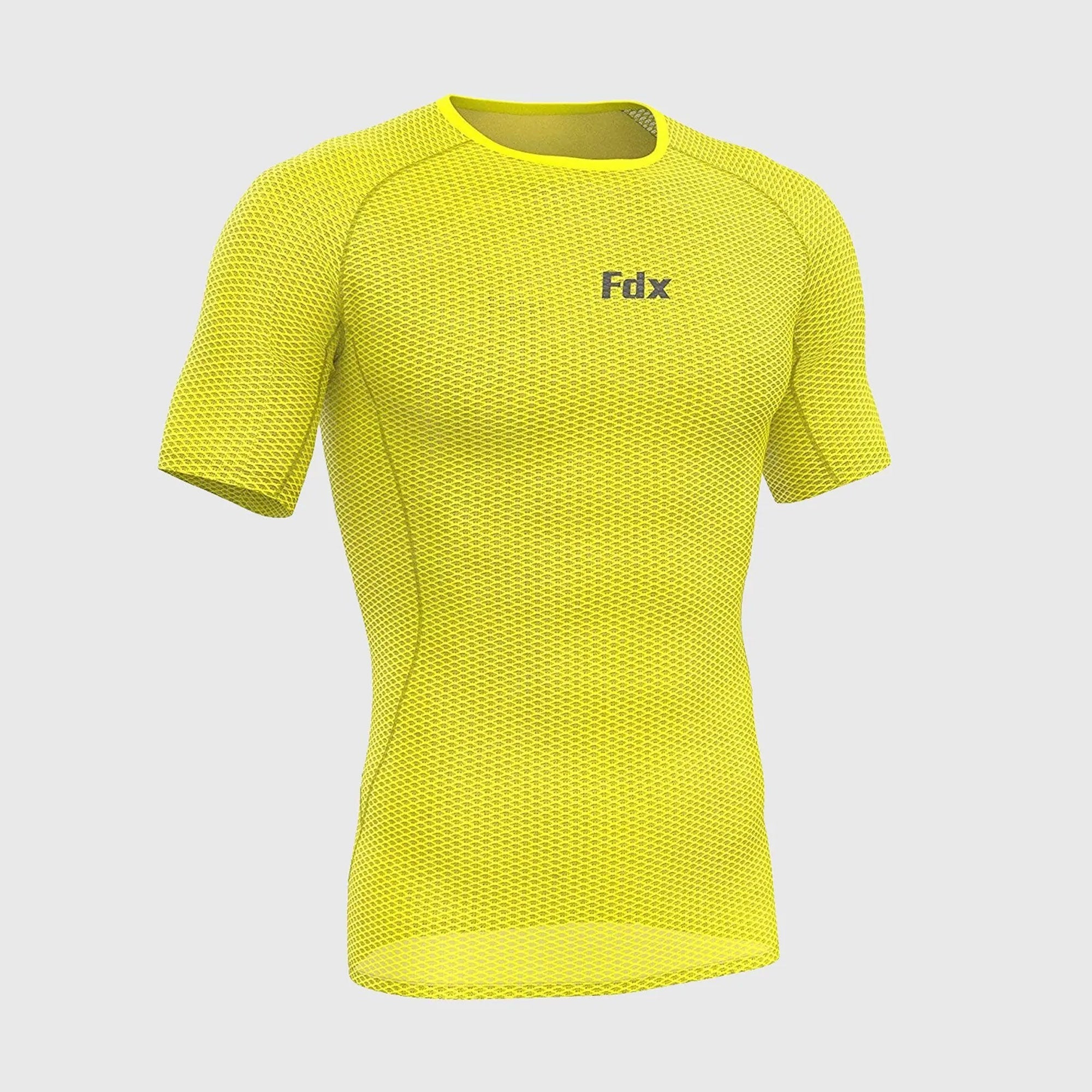 Fdx Aeroform Men's Short Sleeve Summer Cycling Top Yellow | FDX 