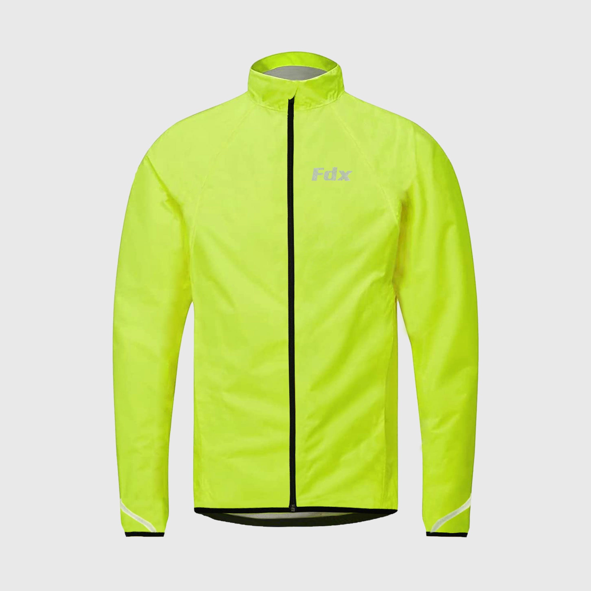 Fdx J20 Hi Viz Wind & Waterproof Men's Cycling Jacket Yellow | FDX 