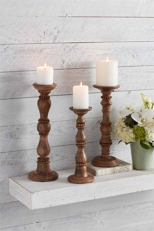 Mango Wood Candle Holder – Country Interiors
