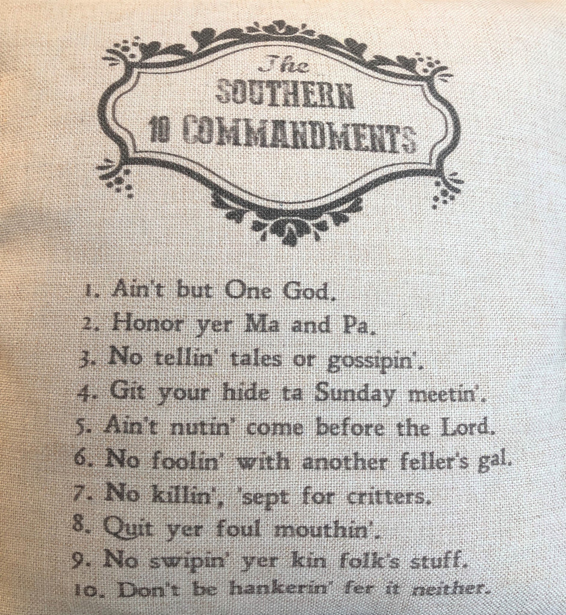 the 10 crack commandments list