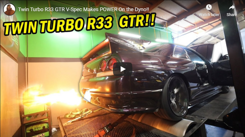 Dustin Williams R33 GT-R Vspec from Toprank Importers on the dyno