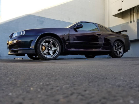 Midnight Purple II R34 GT-R imported by Toprank Importers