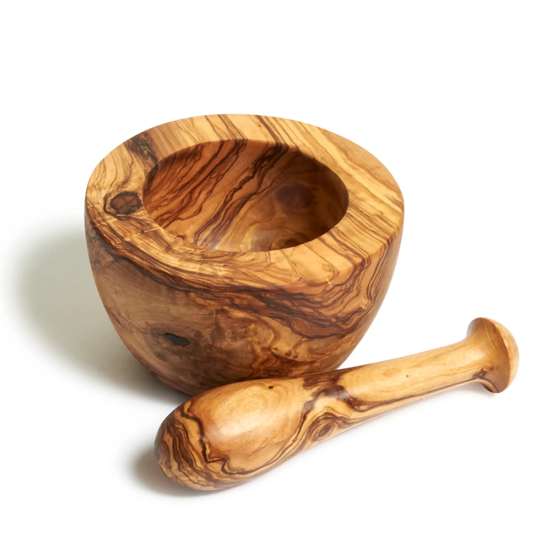 Large Mortar and Pestle Set Made From Walnut, Cherry, or Pecan 