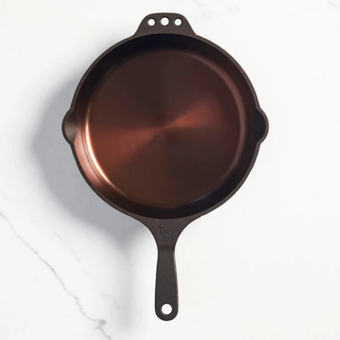 Endure 12.5 Copper Everyday Pan with Lid - Skillets and Fry Pans