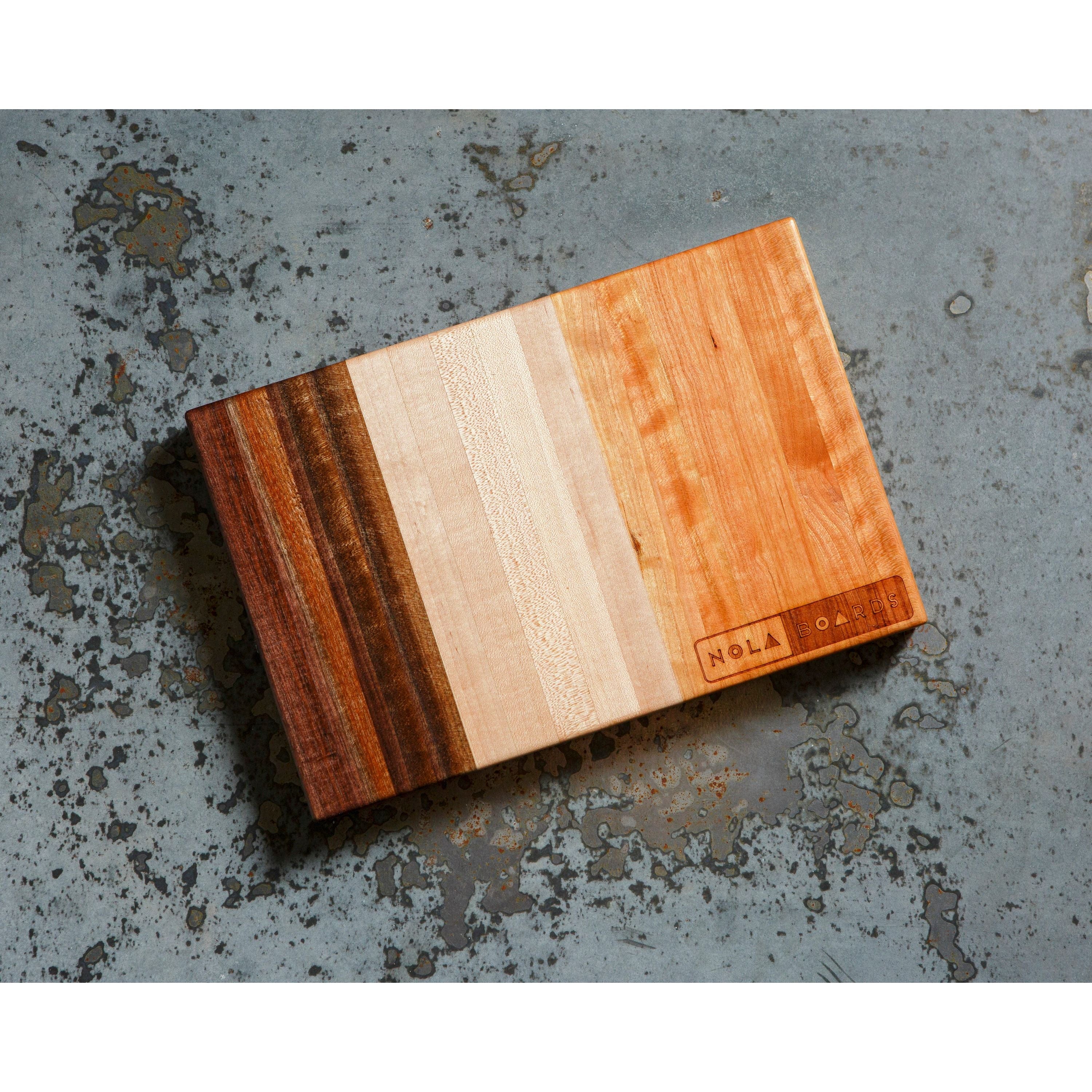 African Mahogany Coupled Cutting Board Set