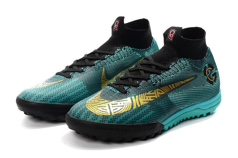 bota desierto alegría Nike Mercurial SuperflyX VI Elite CR7 Turf Soccer Cleats Clear Jade –  kicksnatics