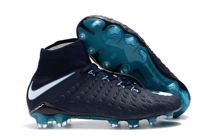 Nike Hypervenom Phantom III FG Soccer Cleats Blue White –