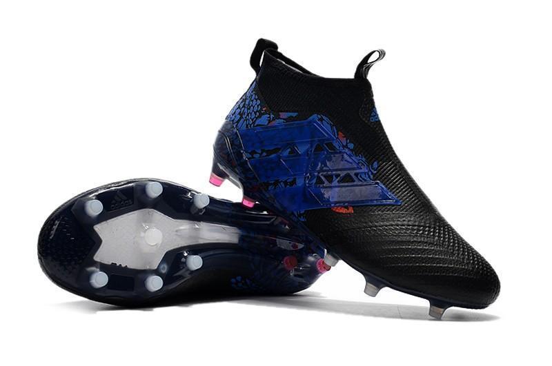 Adidas ACE 17+ Purecontrol FG Dragon Soccer Cleats Black Blue – kicksnatics