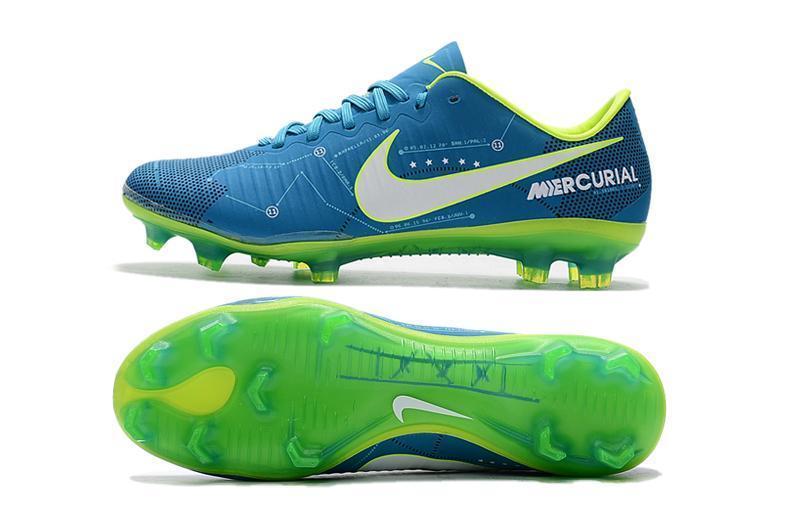 limpiar regional algodón Nike Mercurial Vapor XI Neymar FG Soccer Cleats Blue Electric Green –  kicksnatics