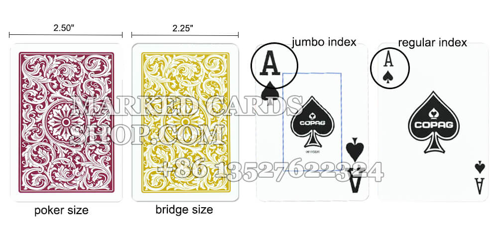 Copag 1546 Cards Red and Yellow, poker size and bridge size, jumbo index and regular index