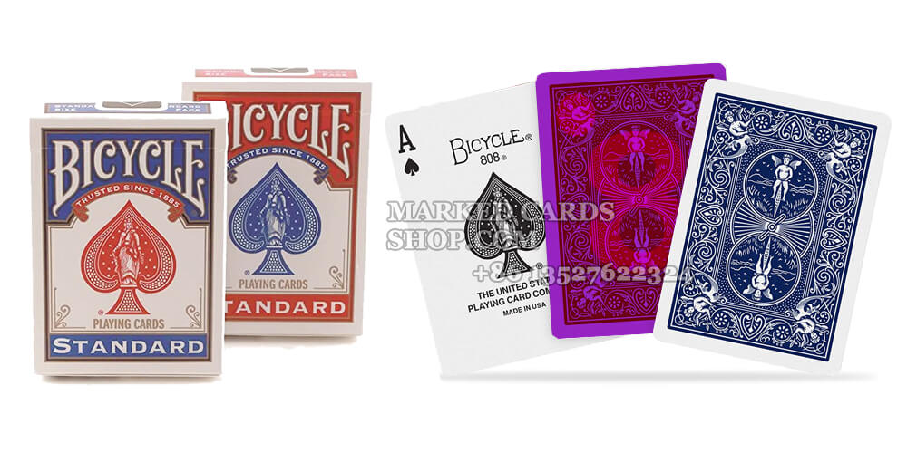 Invisible Ink Marked Bicycle Cards for Infrared Contact Lenses