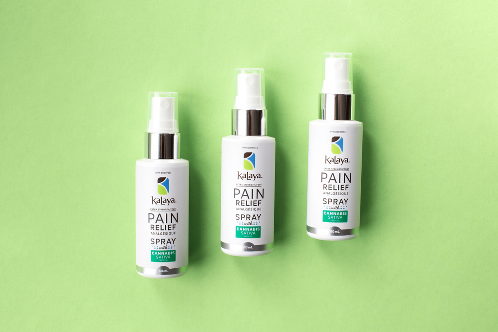 Pain Relief Spray with Cannabis Sativa Seed Oil