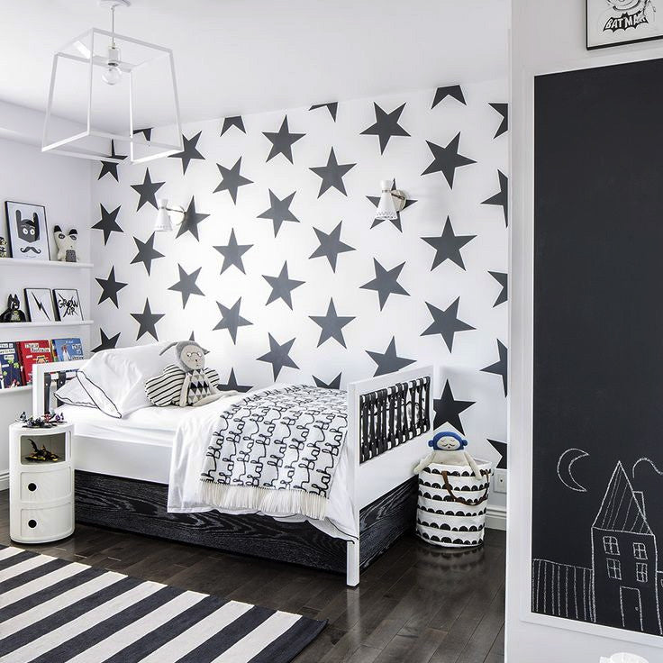 Marley+Malek Kids Wallpaper | Lucky Star Charcoal | Australia – JUST ...