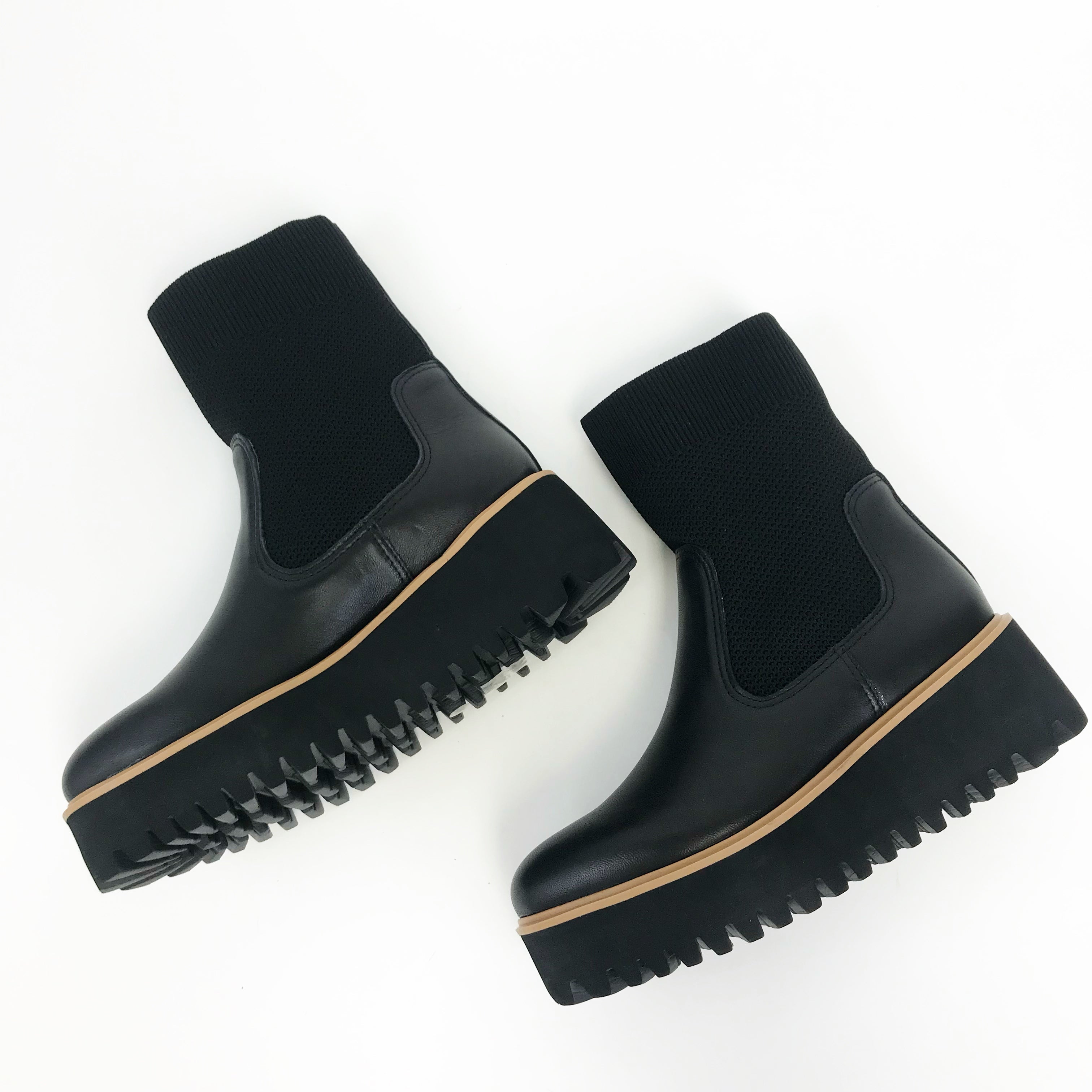 All Black - Flatform Sock (Black)