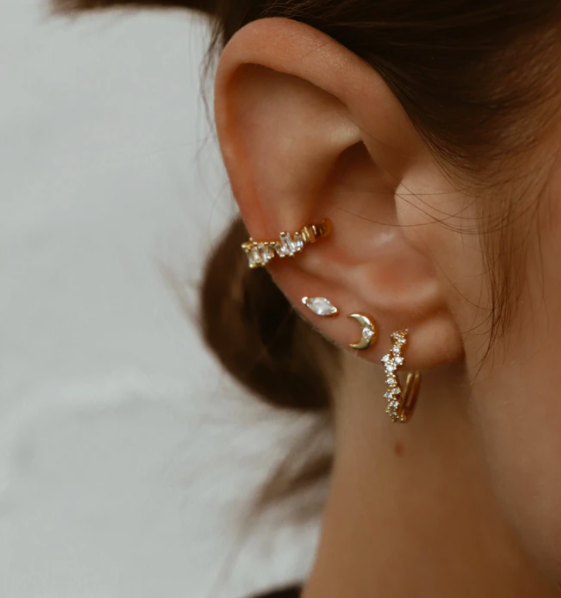 Katie Waltman - Single CZ Ear Cuff