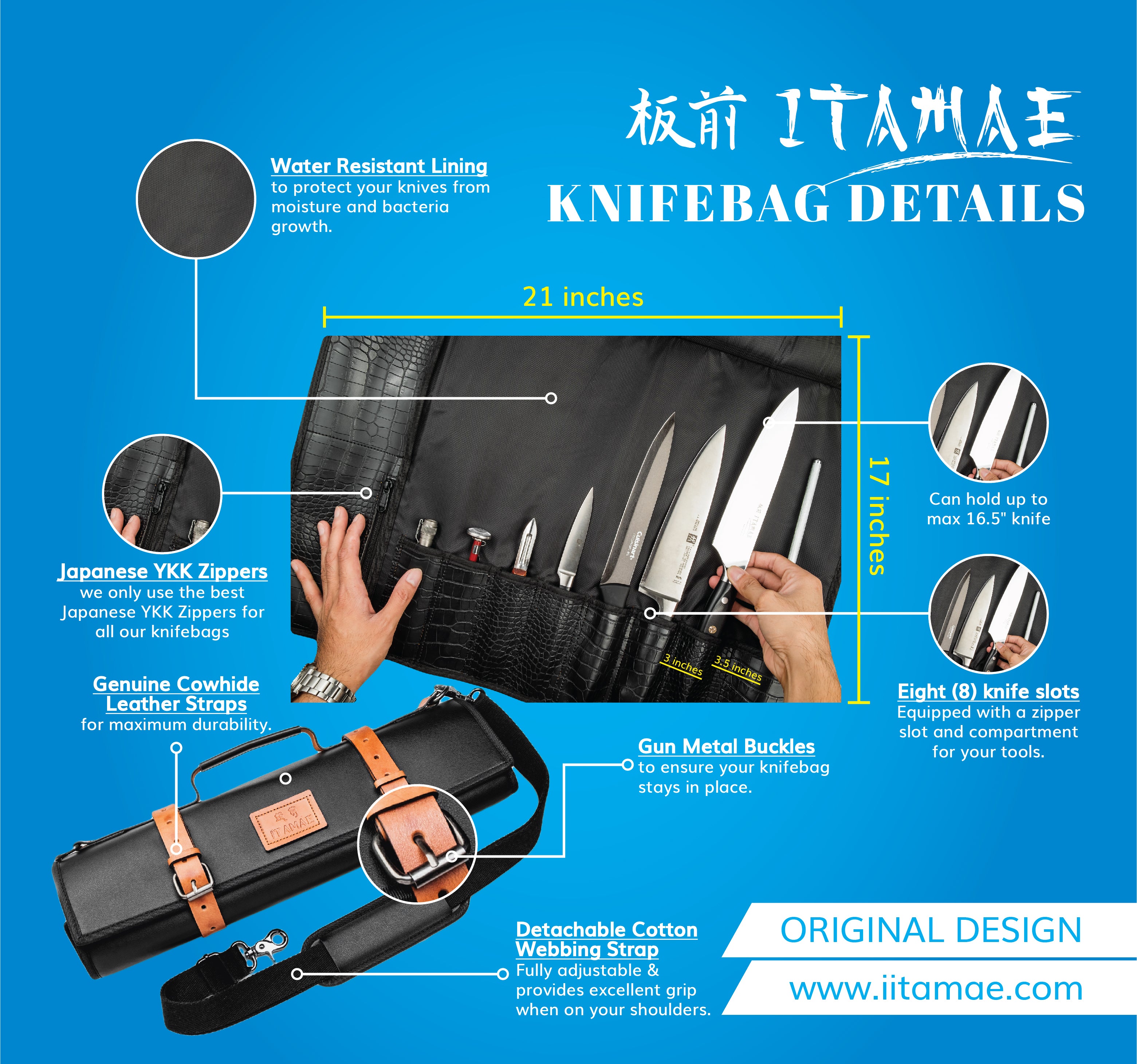 Itamae Knifebag Details