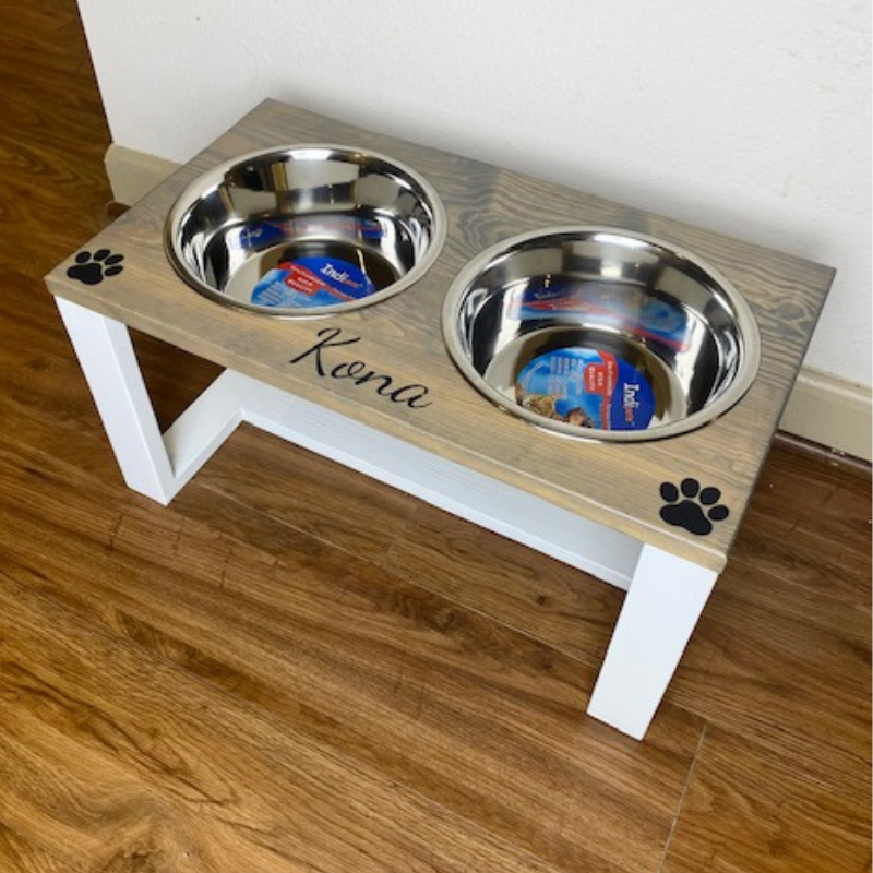 farmhouse style dog bowls