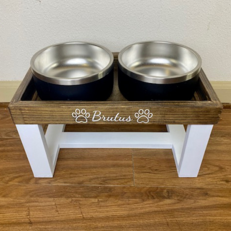 Yeti Raised Dog Bowl Stand Elevated Pet Bowl Feeder