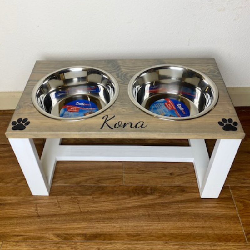 farmhouse style dog bowls