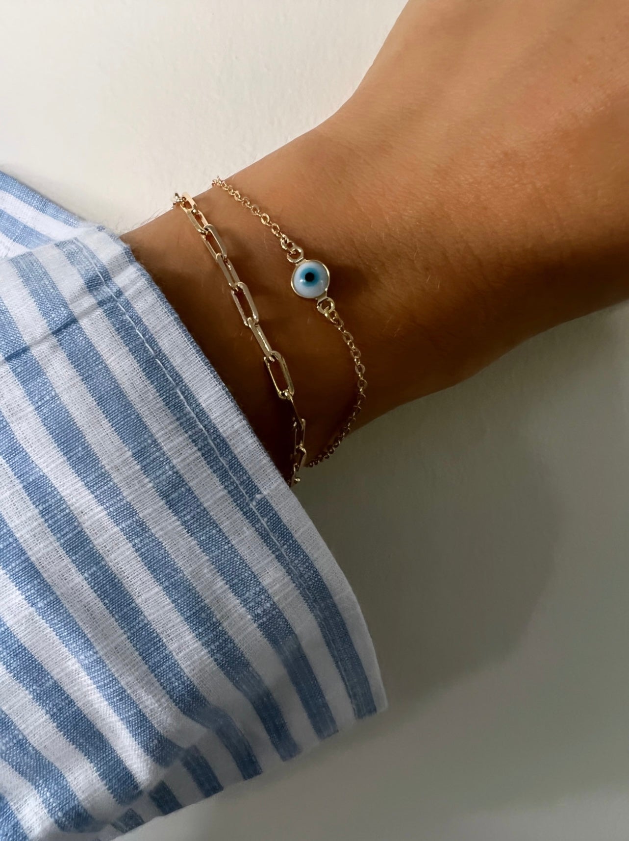 18k evil eye bracelet