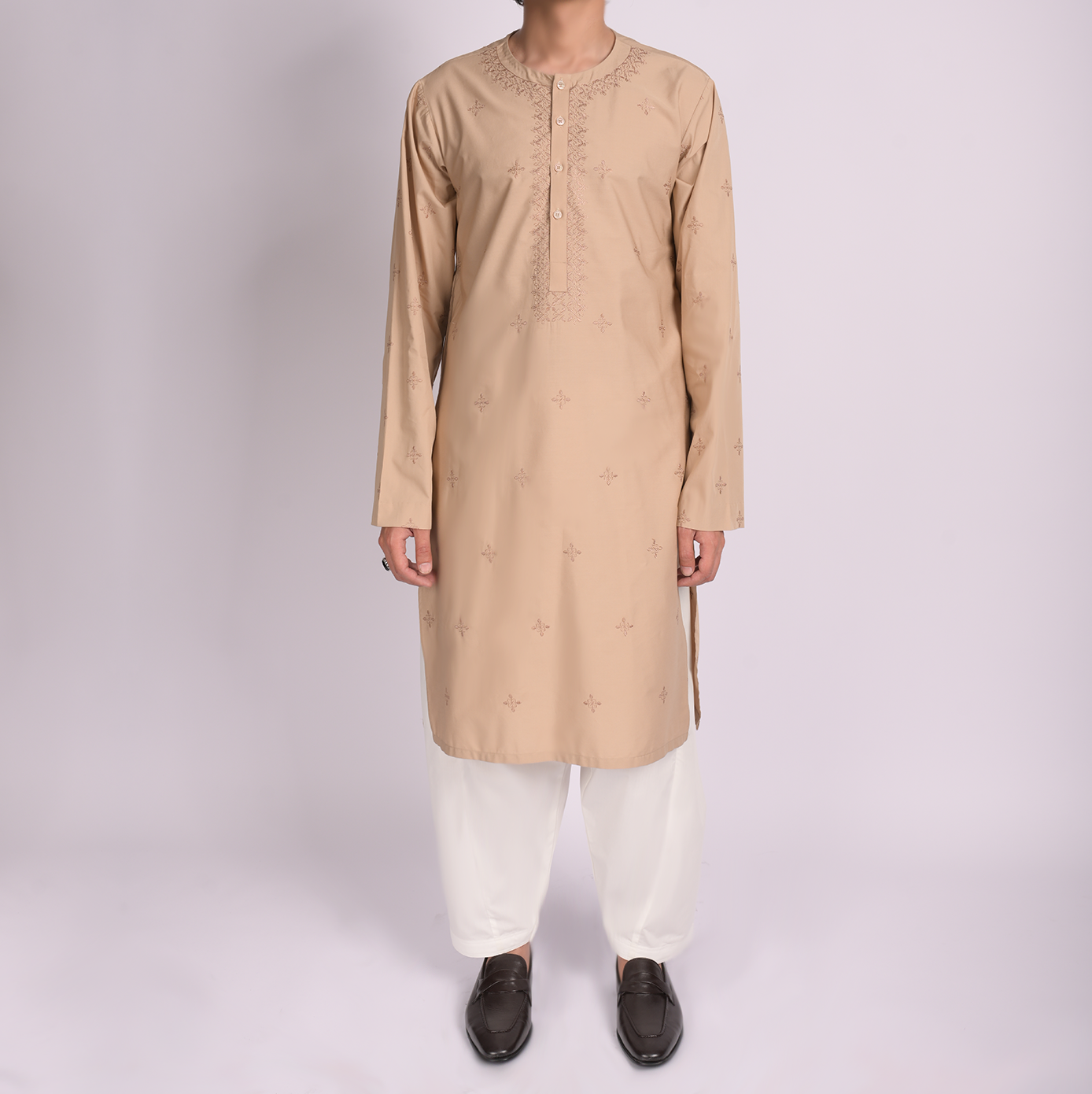 Camel Shalwar Qameez