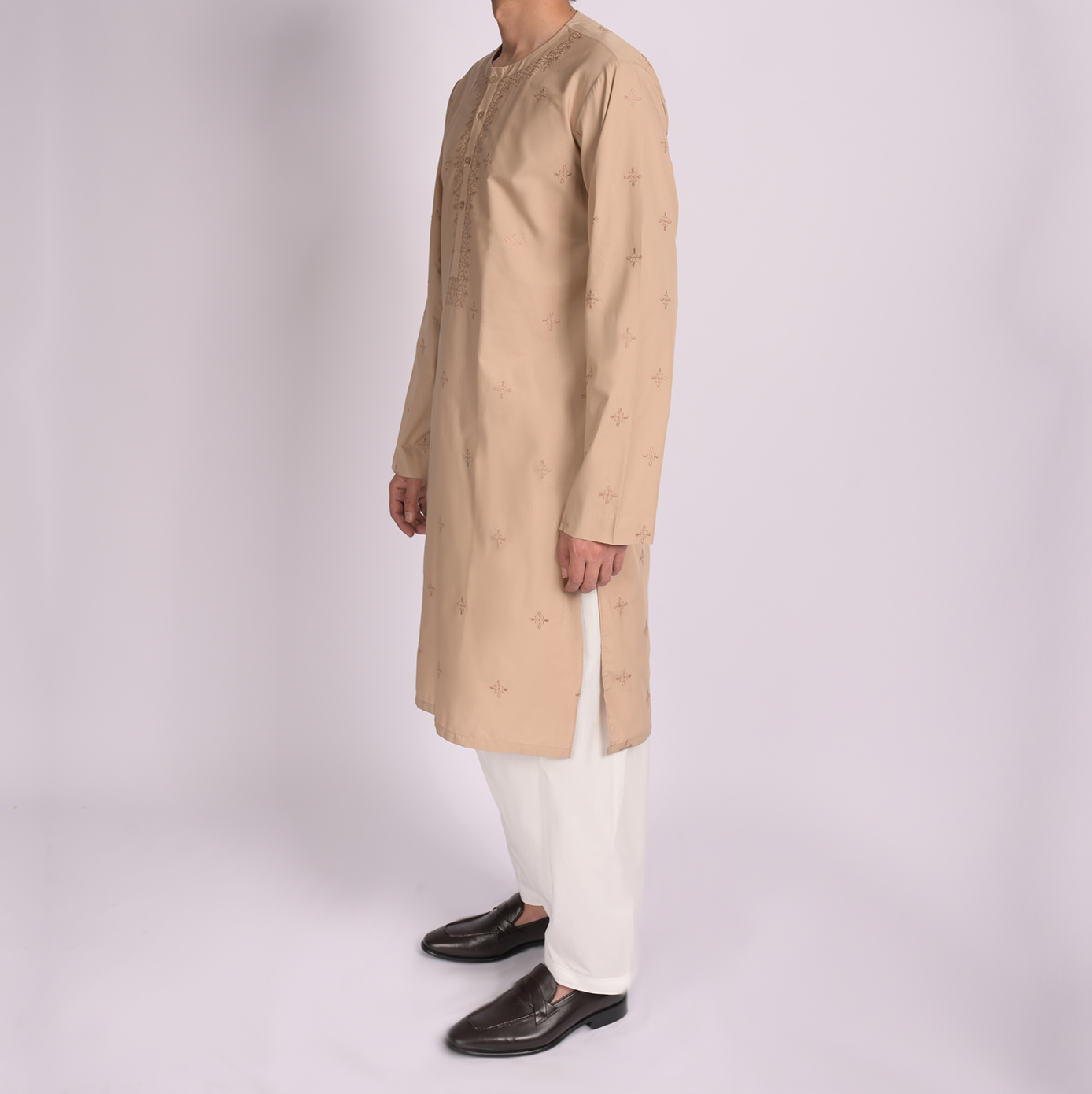 Camel Shalwar Qameez