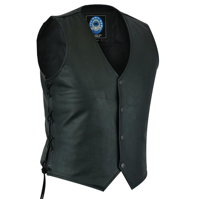 Johnny Reb Plenty Leather Vest – Bobber Daves Custom Cycles