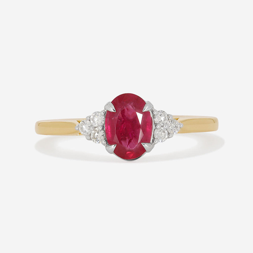 Scintillating Ruby and Diamond Ring
