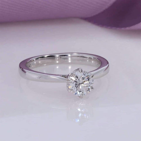 ZEUS 6 claw Solitaire Engagement Ring