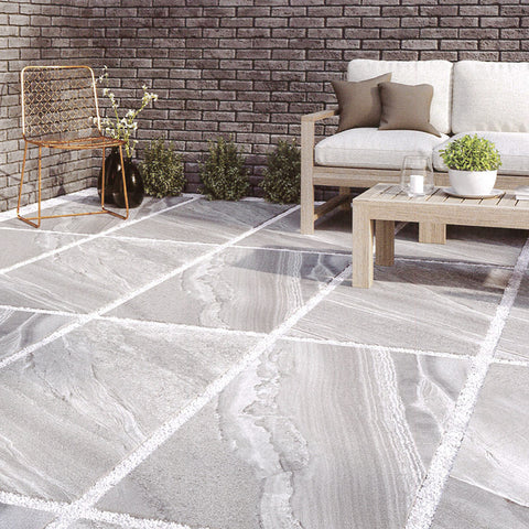 Quartzite Grey Porcelain Paving