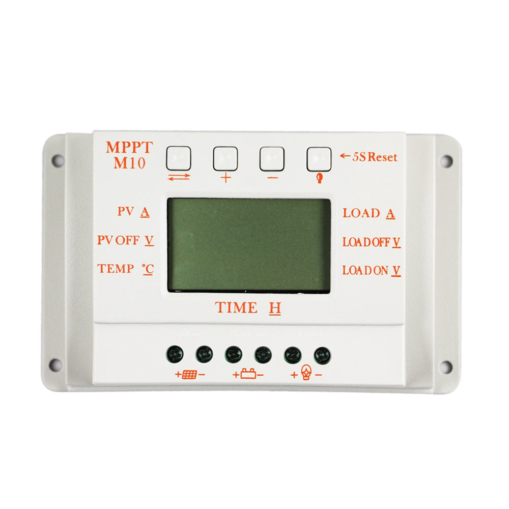 Temank Pwm Mppt Solar Charge Controller M10 12a Awg10 With Lcd Disply