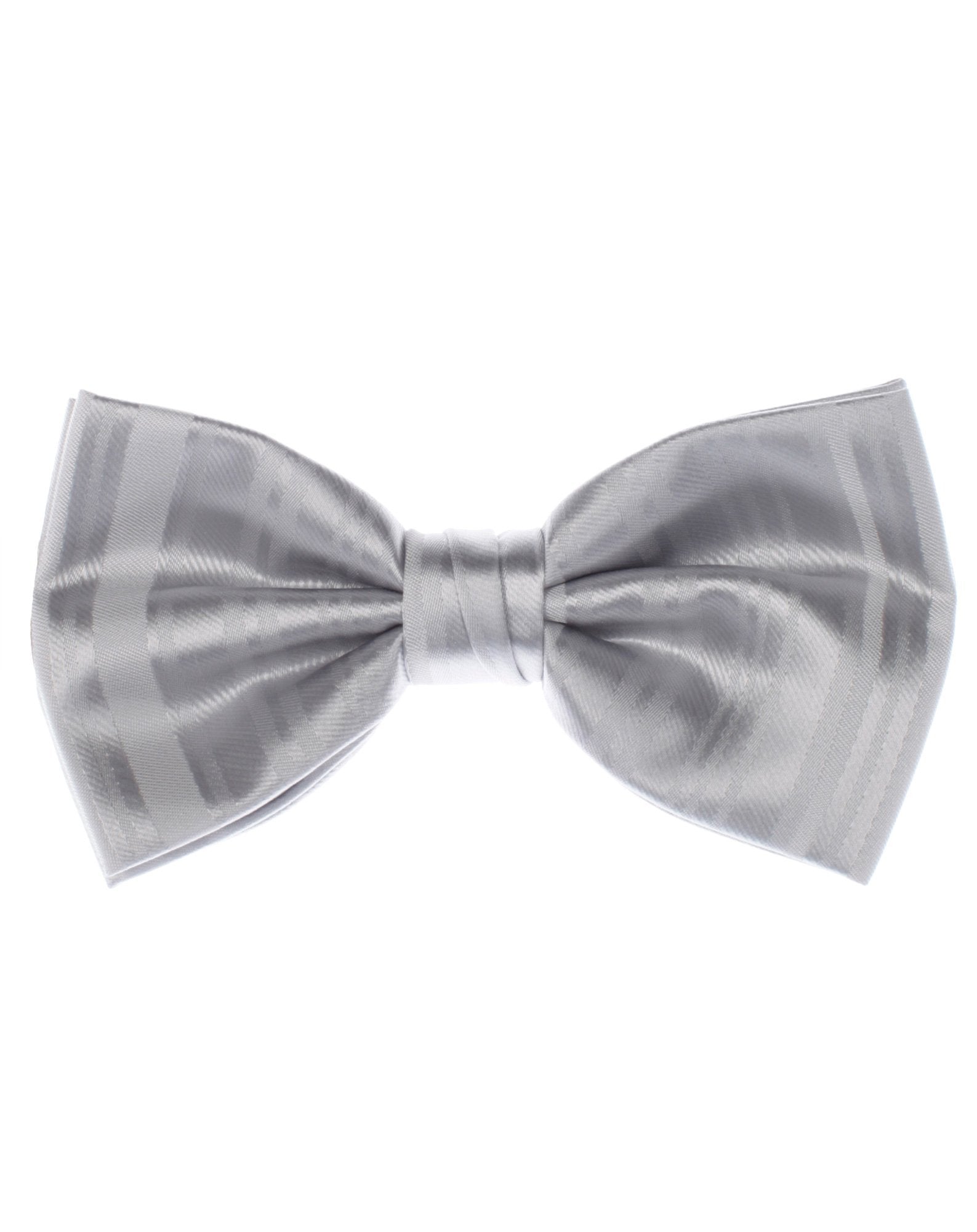 Satin Stripe Bow Tie