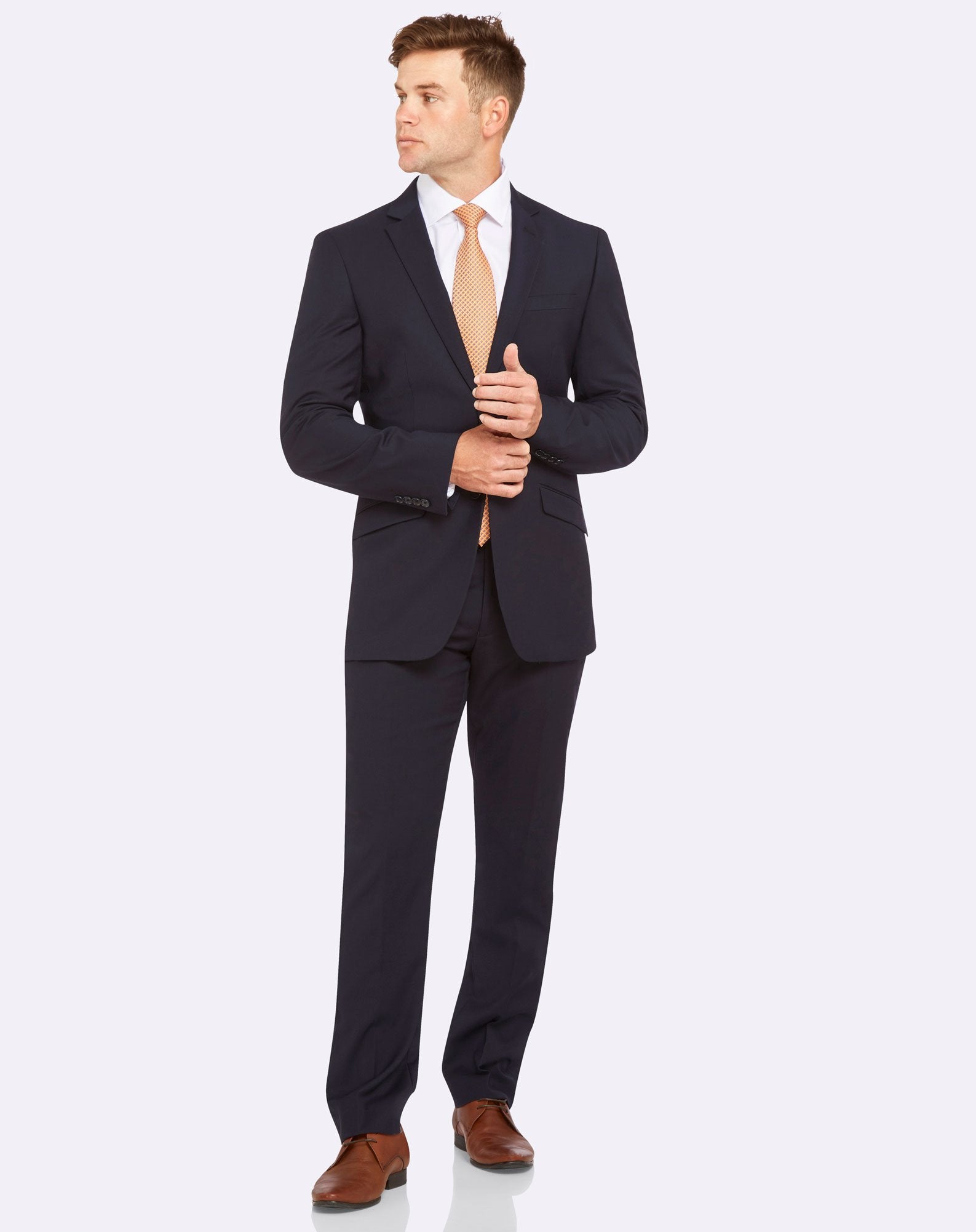 Big Mens Livorno Slim Fit Navy Suit Set