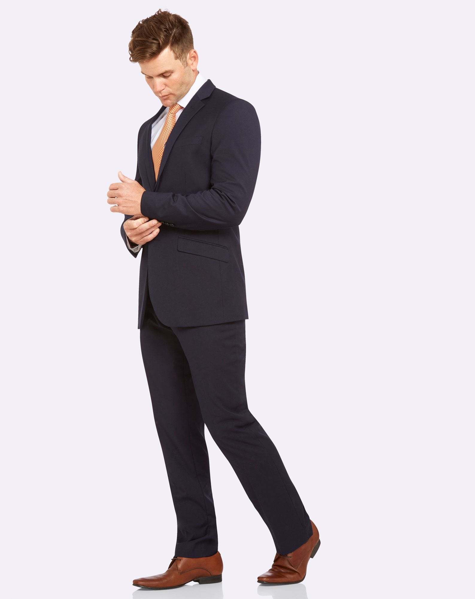 Big Mens Livorno Slim Fit Navy Suit Set