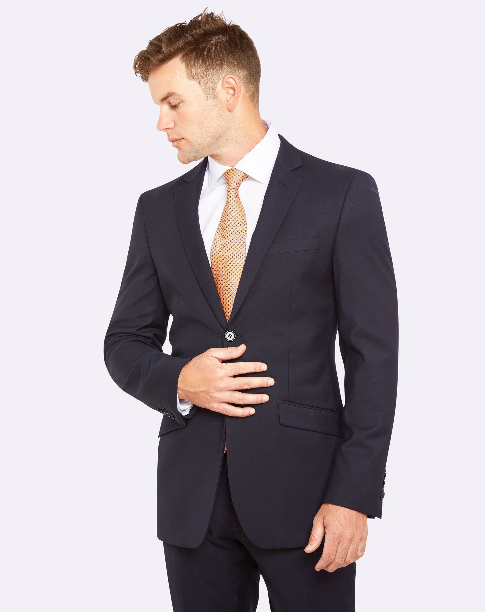 Big Mens Livorno Slim Fit Navy Suit Set