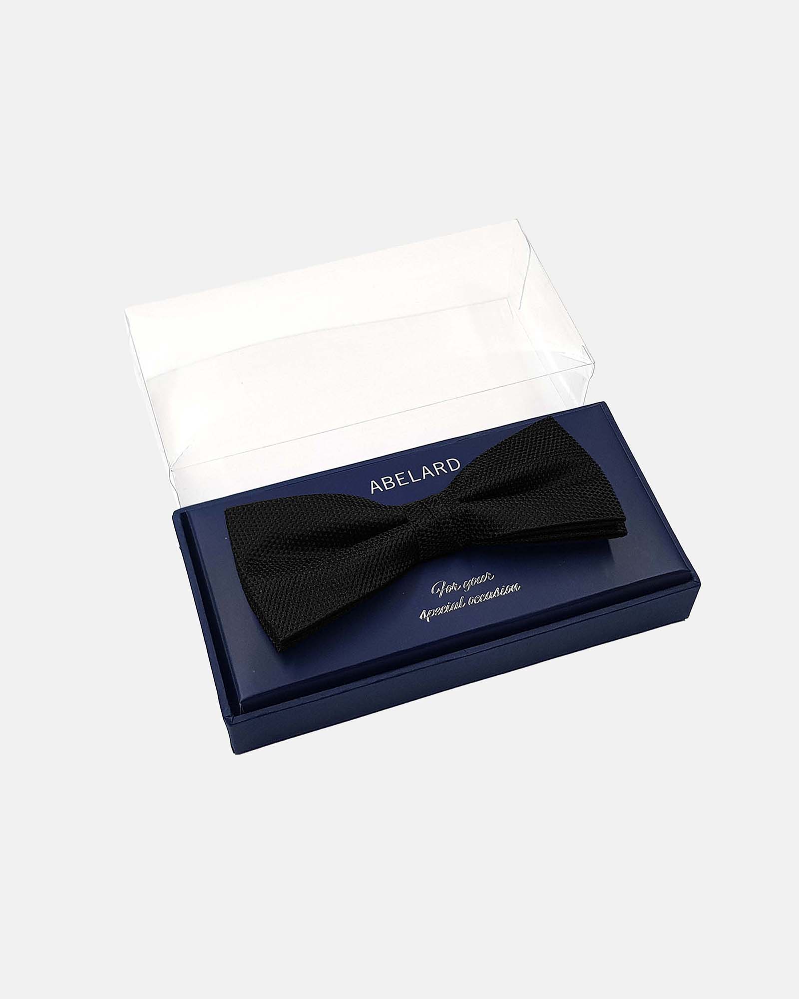 Aberlard Silk Formal Black Bow Tie