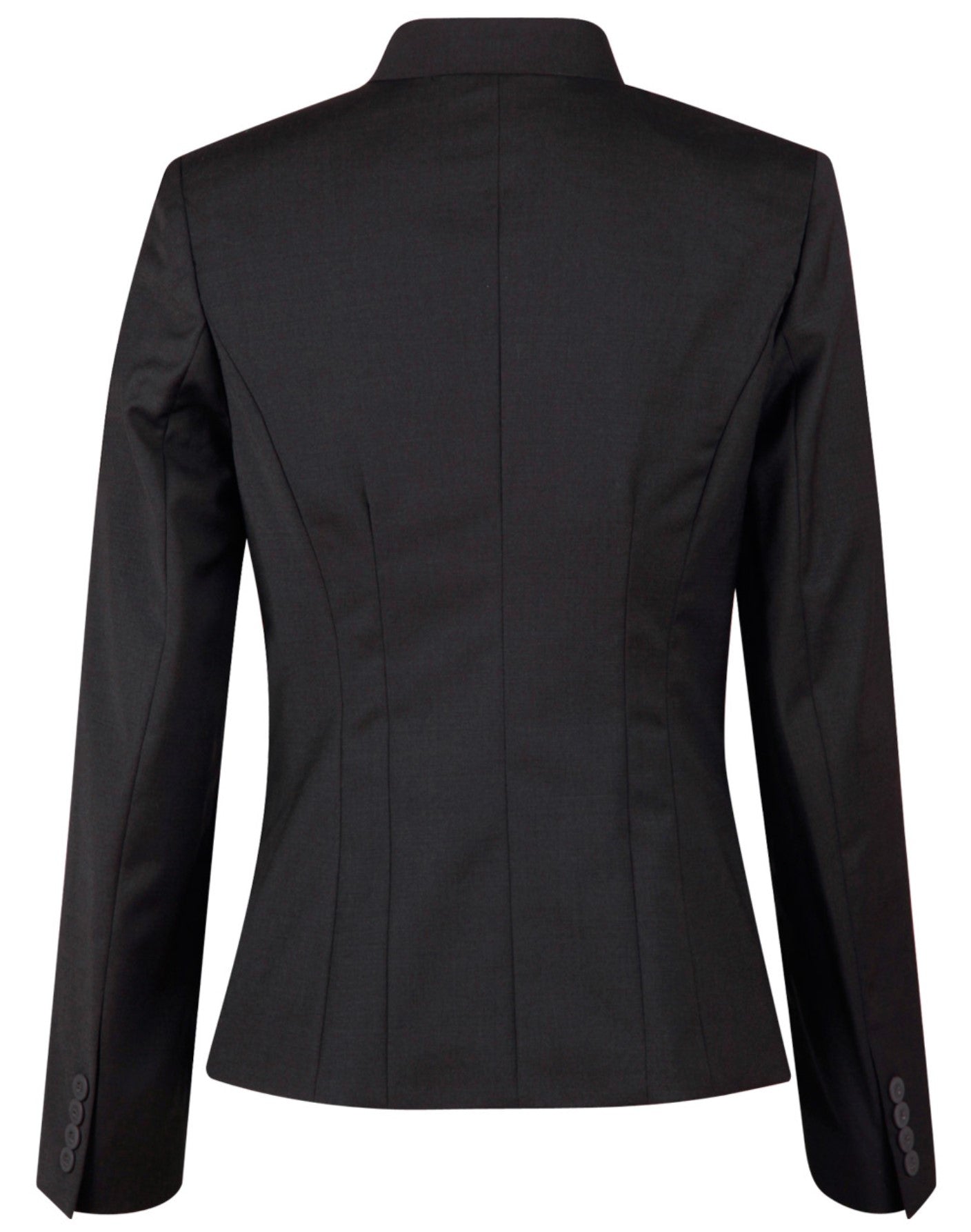 Ladies’ Wool Blend Stretch Reverse Lapel Jacket