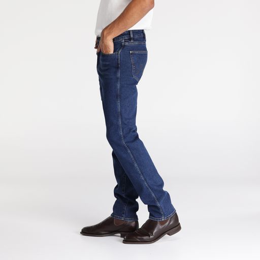 Wrangler Slim Straight Jean Double Rinse Blue