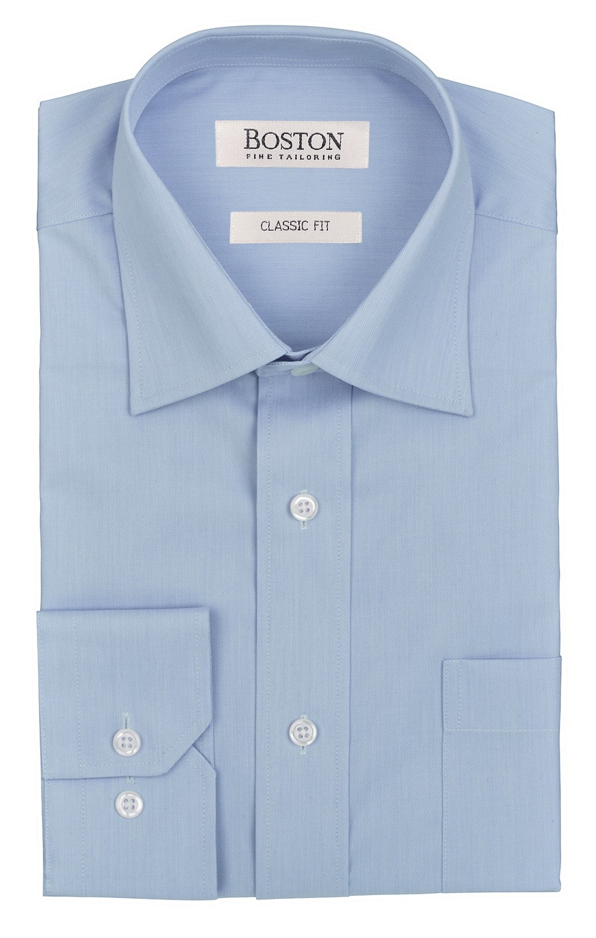 Boston Brooke Classic Cut Blue Business Shirt