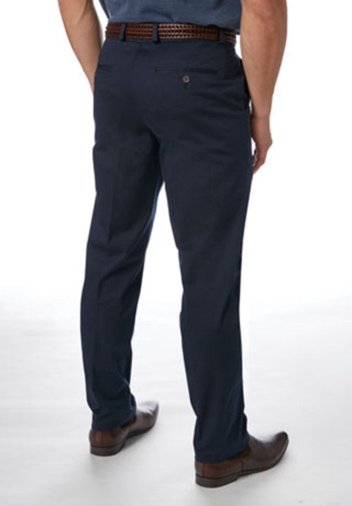 City Club Navigator Cotton Navy Chino FLP010