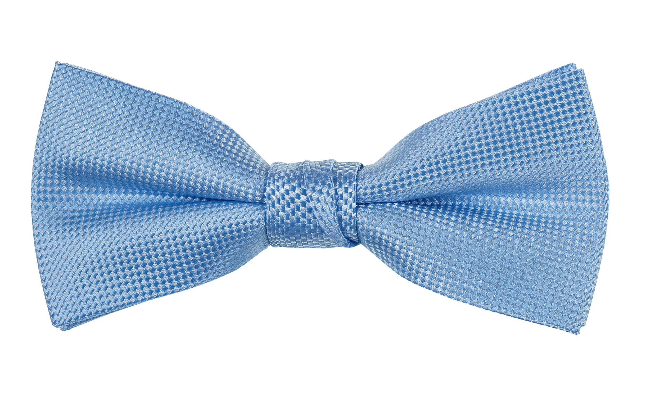 Blue Self Pattern Tie, Bow Tie, Handkerchief