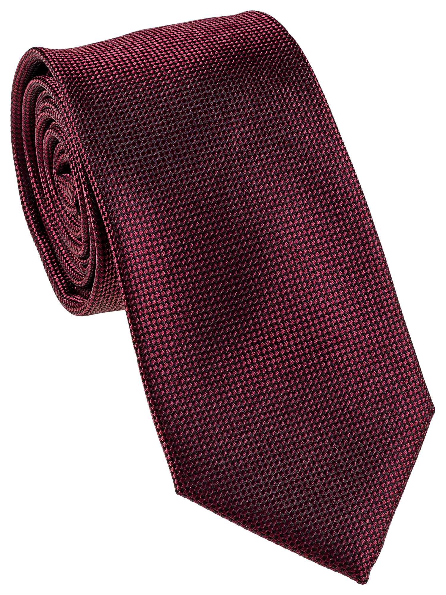 Burgundy Self Pattern Tie, Bow Tie, Handkerchief