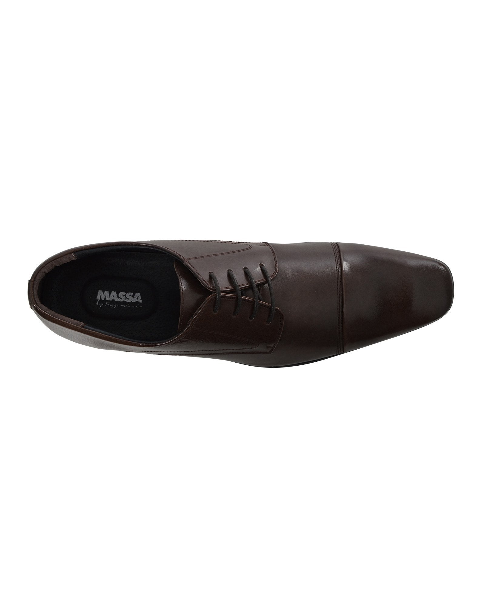 Massa Monza Black Leather Slip on Shoes