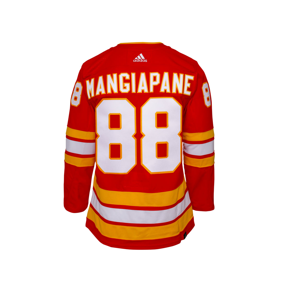 Flames don retro jerseys for Heritage Classic