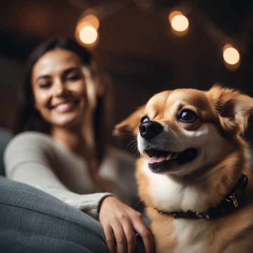a happy chiwawa dog with its happy owner in a on a sofa with fading lights in the background the own (1).jpeg__PID:3ca267fe-f565-4cde-8714-09c9e6e28ac9